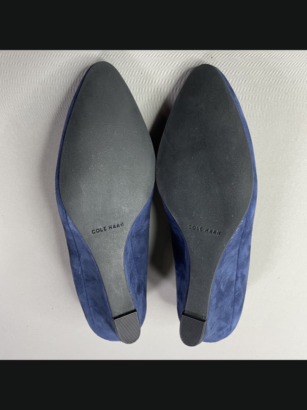 Cole Haan Shoes Womens 6.5 blue suede wedge heels grand os designer cocktail - Picture 10 of 12